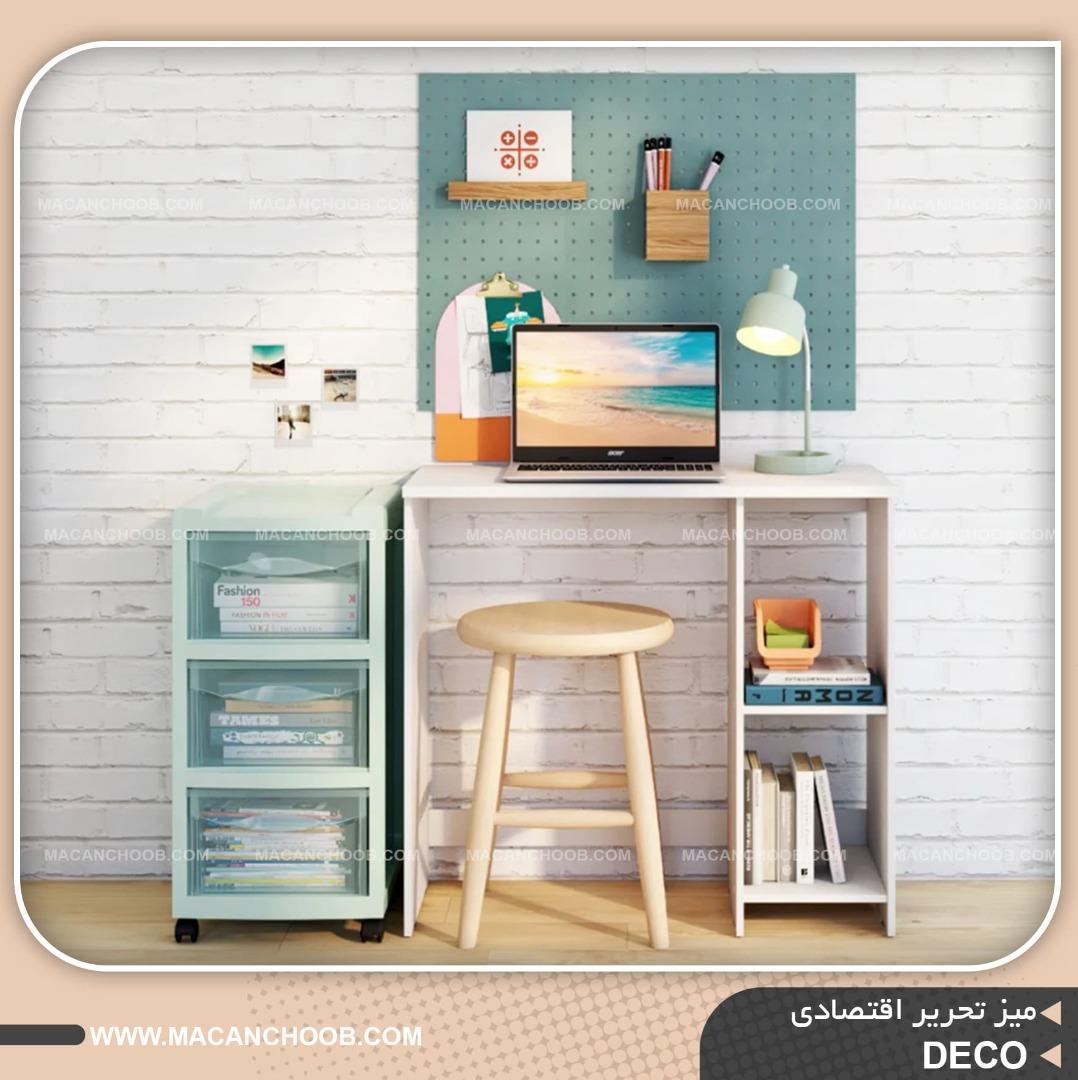 میز تحریر اسپرت کتابخانه دار مدل DECO
