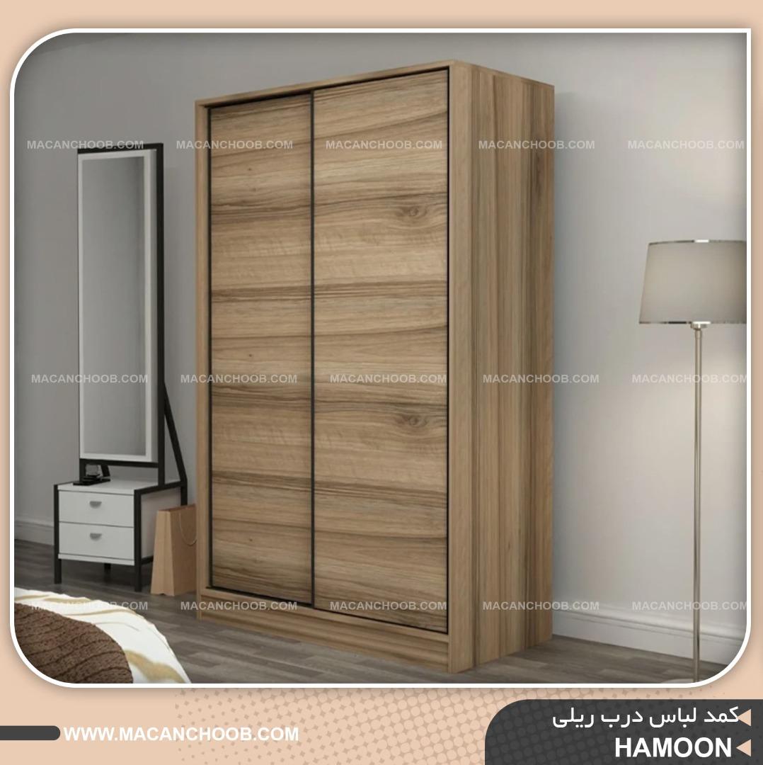 کمد لباس درب ریلی عرض 120 مدل HAMOON